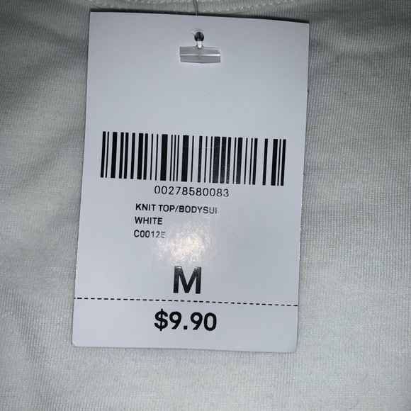 SOLD White Bodysuit - Picture 2 of 2